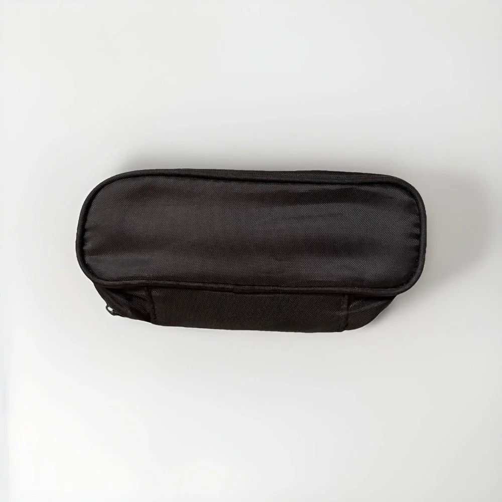 Bausch & Lomb Storage Travel Contacts Lens Saline Zipped Case Black Vintage Y2K